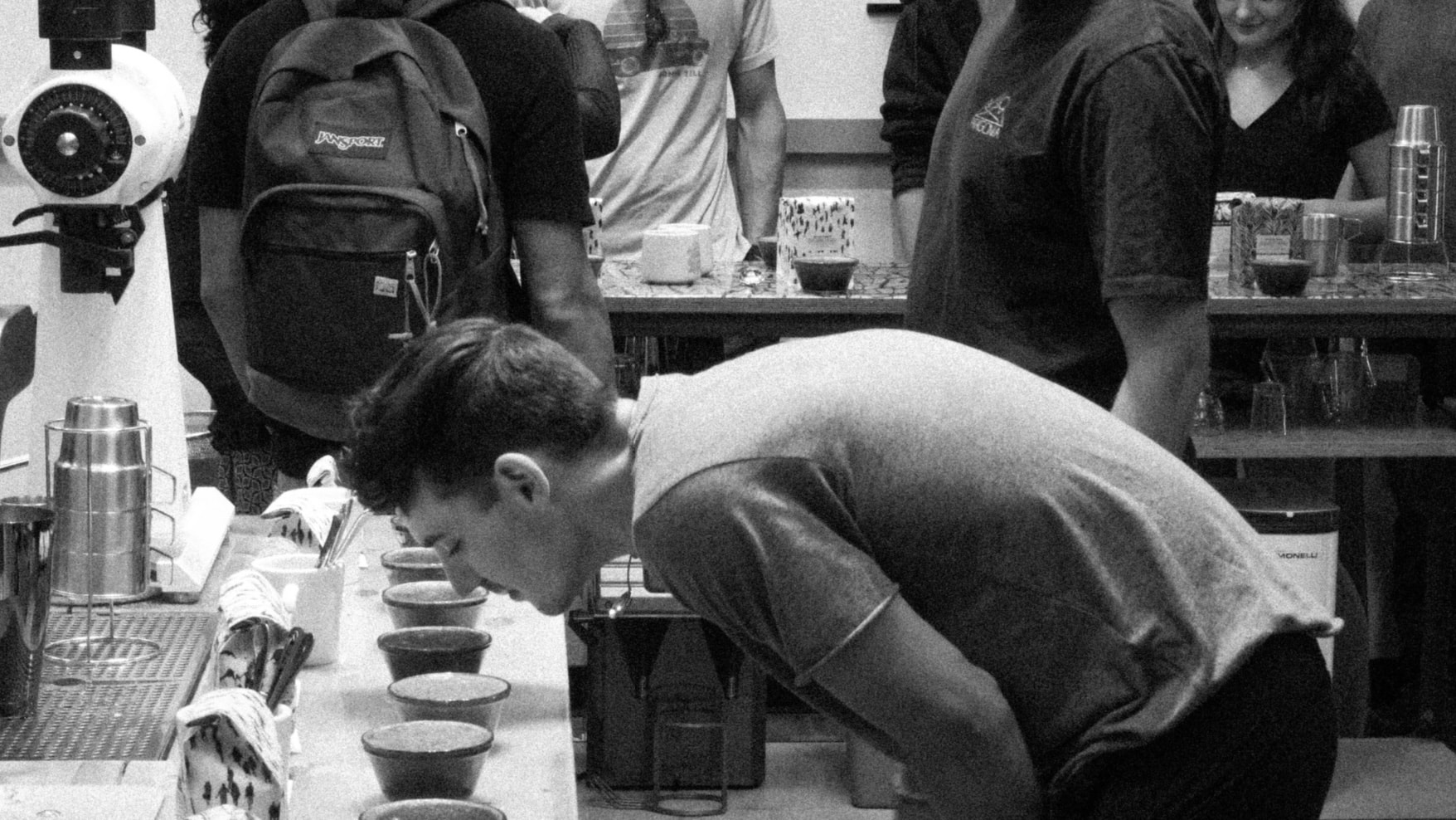 people cupping coffee