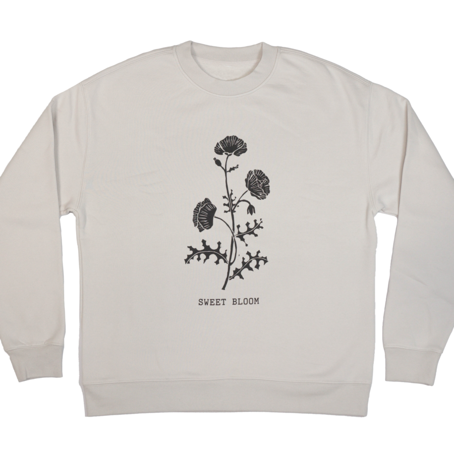 Bone Cyanotype Crew Sweatshirt
